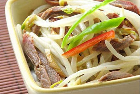 寶寶食譜,鴨絲綠豆芽,蛋白質含量高的食物